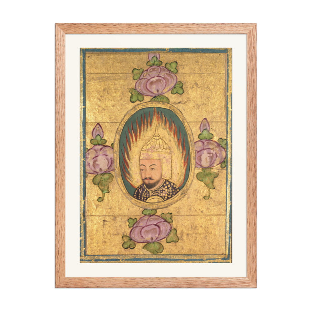 Babar(?) — Restored Mughal Wall Art — view 3