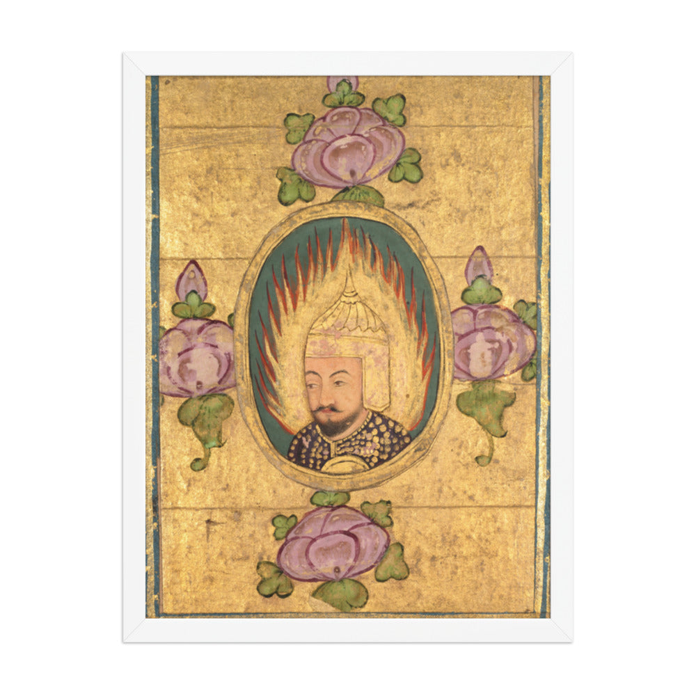 Babar(?) — Restored Mughal Wall Art — view 5