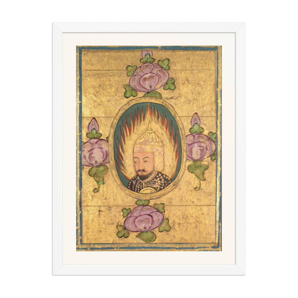 Babar(?) — Restored Mughal Wall Art — view 5