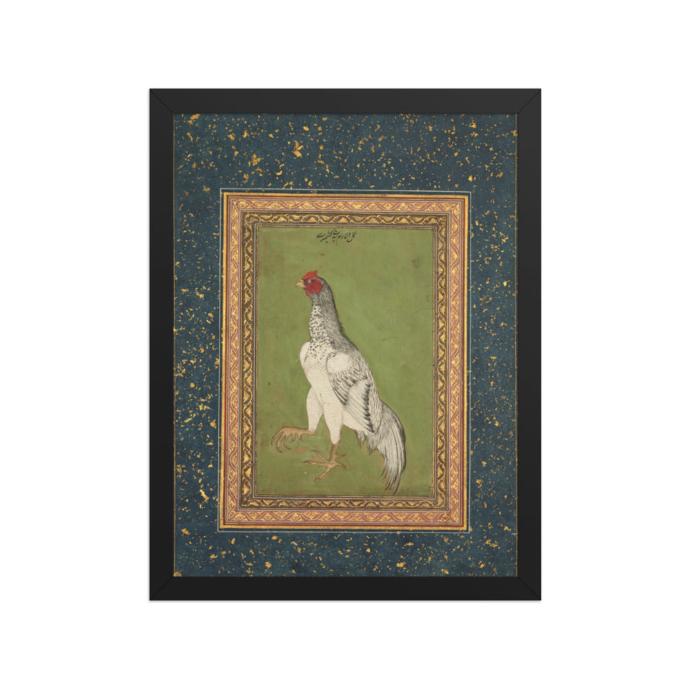 Rooster — Restored Mughal Wall Art — view 2