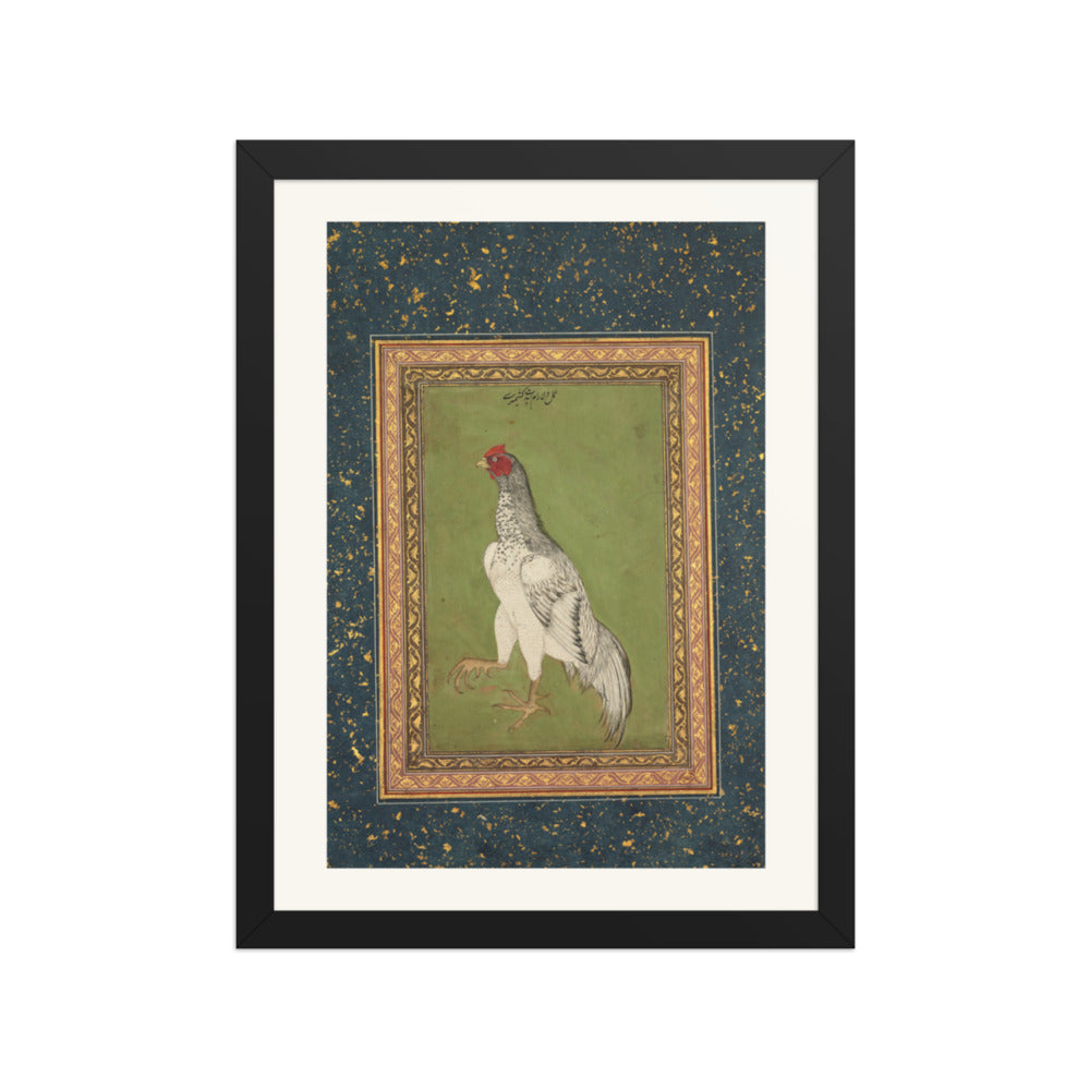 Rooster — Restored Mughal Wall Art — view 2