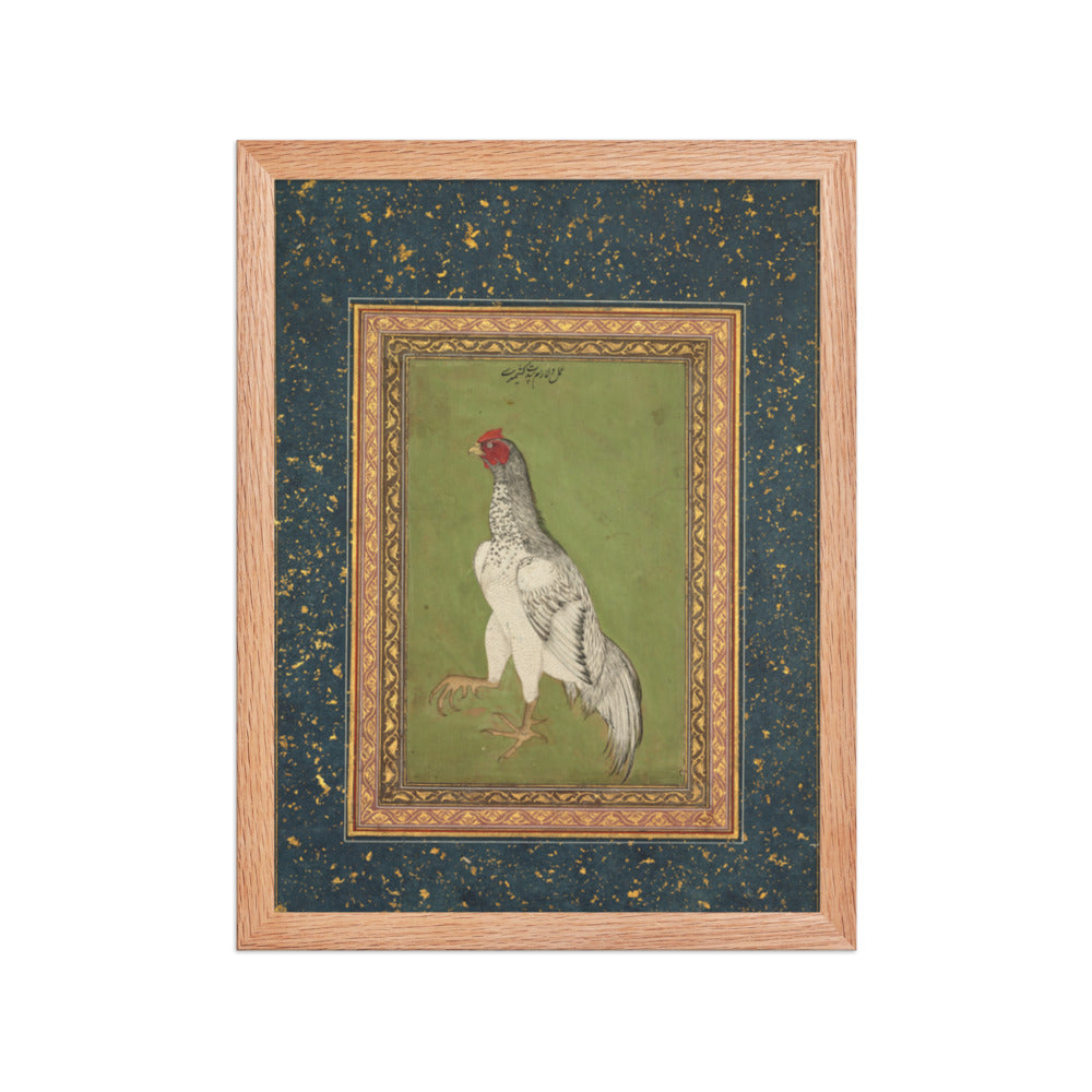Rooster — Restored Mughal Wall Art — view 4