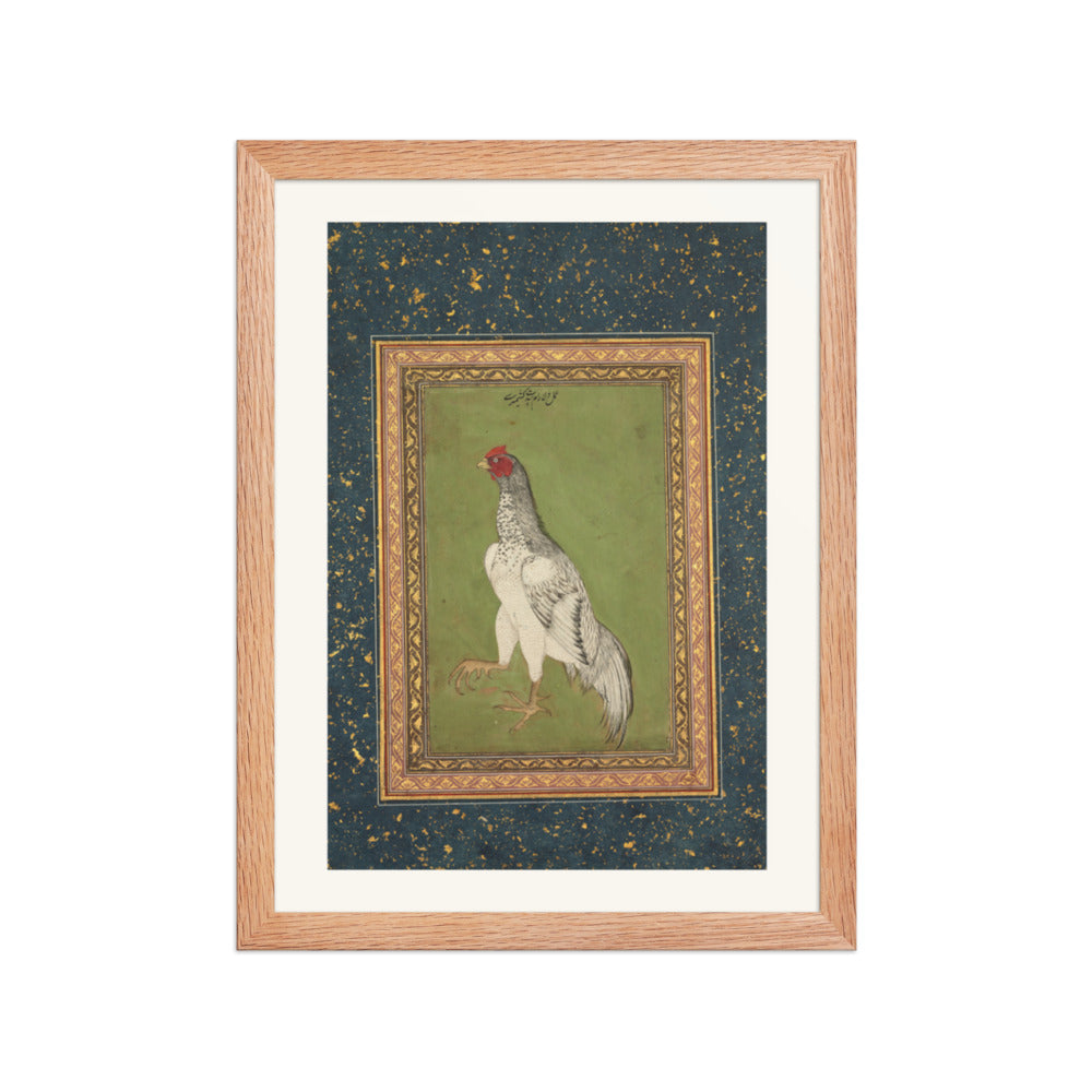 Rooster — Restored Mughal Wall Art — view 4