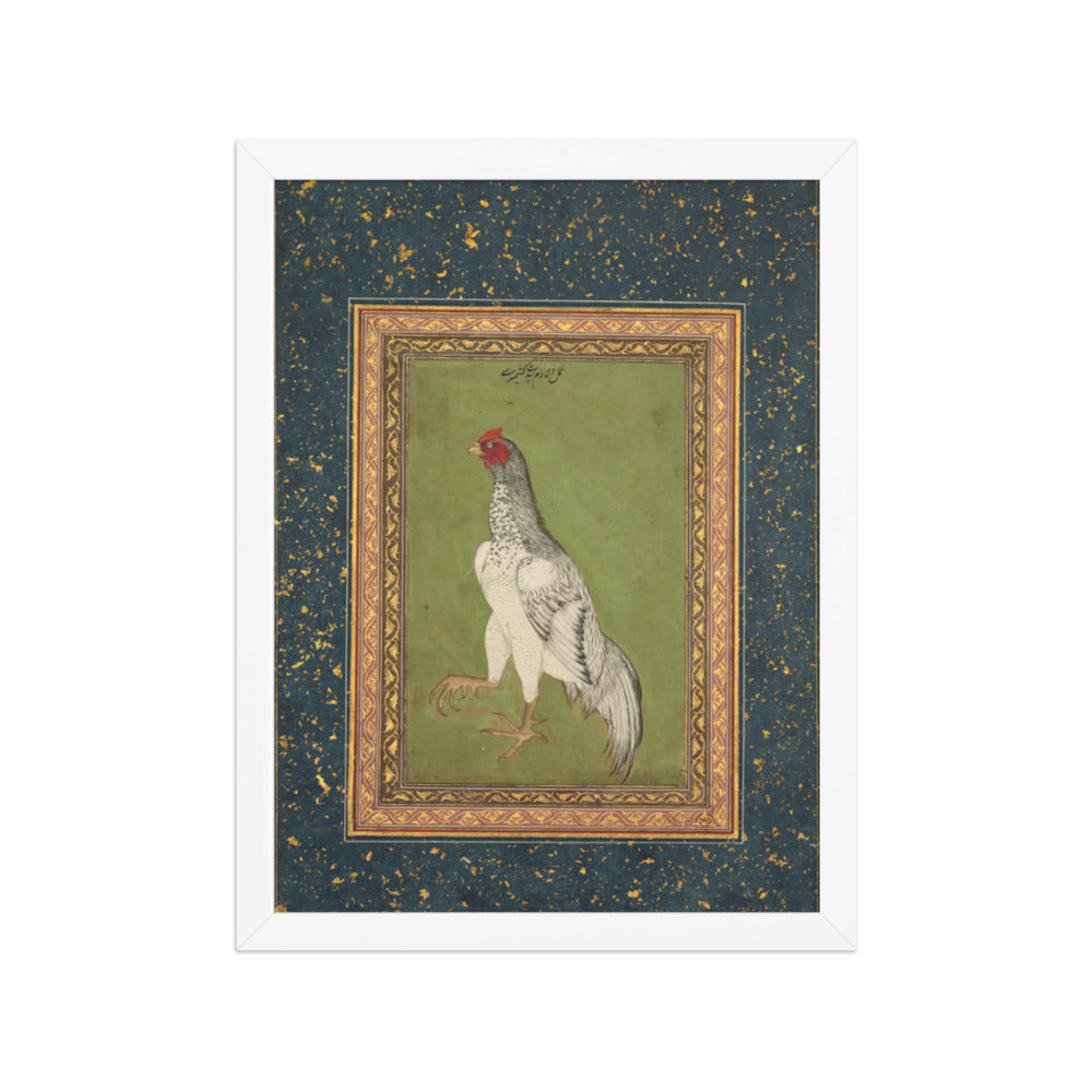 Rooster — Restored Mughal Wall Art — view 6