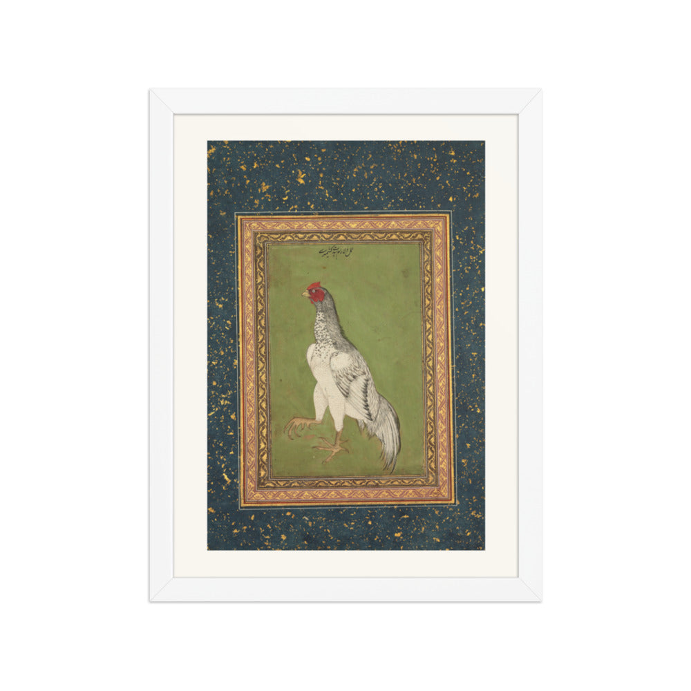 Rooster — Restored Mughal Wall Art — view 6