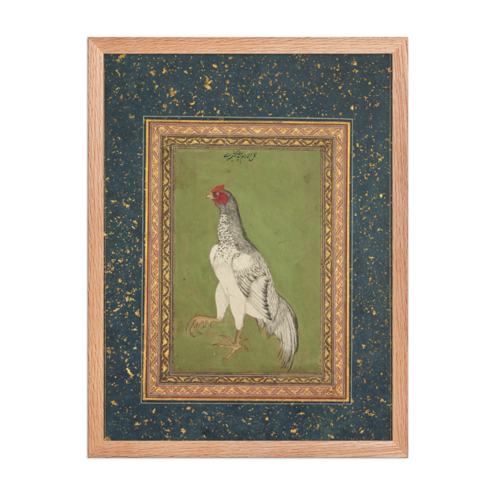 Rooster — Restored Mughal Wall Art — view 3