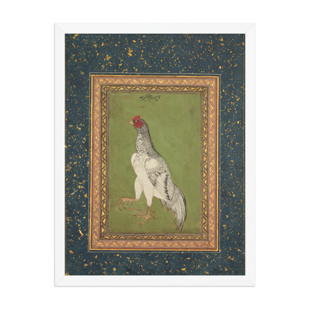 Rooster — Restored Mughal Wall Art — view 5