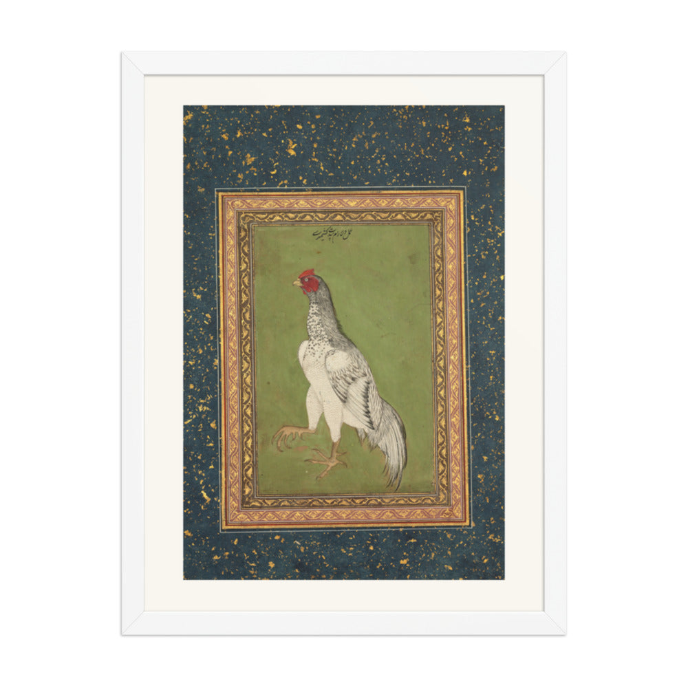 Rooster — Restored Mughal Wall Art — view 5