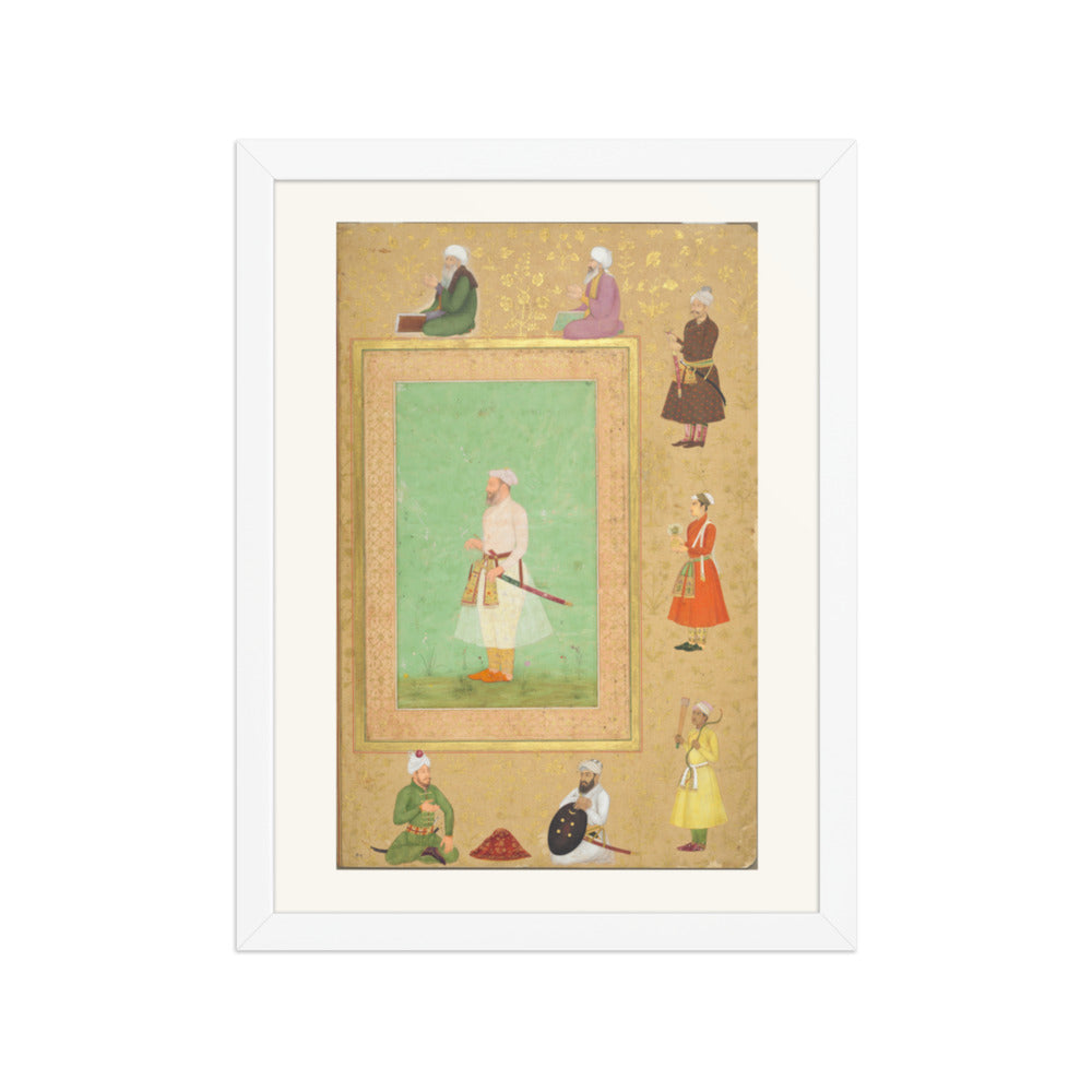 Portrait of Asaf Khan, from the Late Shah Jahan Album — Restored Mughal Wall Art — view 6