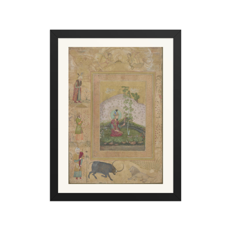 Humayun Seated in a Landscape — Folio from the Late Shah Jahan Album