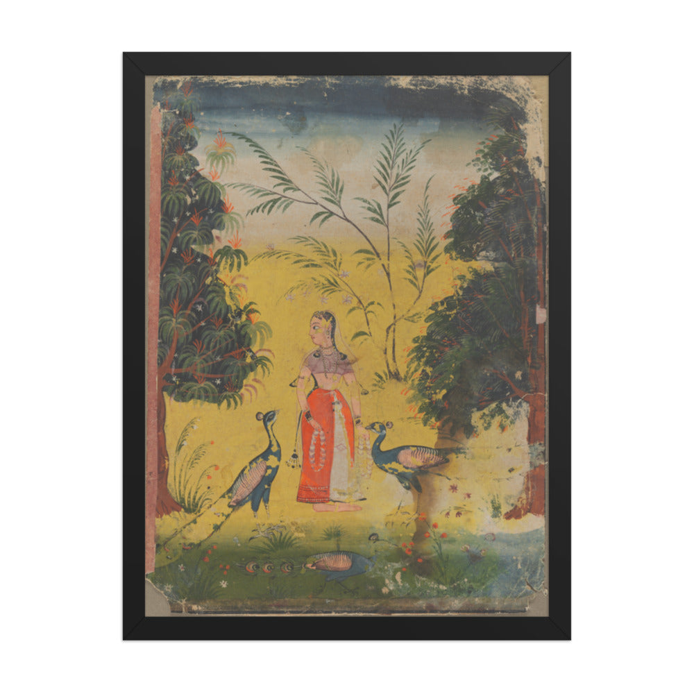 Kakubha Ragini — Restored Mughal Wall Art — view 1