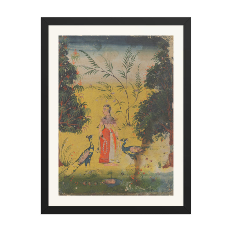 Kakubha Ragini — Restored Mughal Wall Art