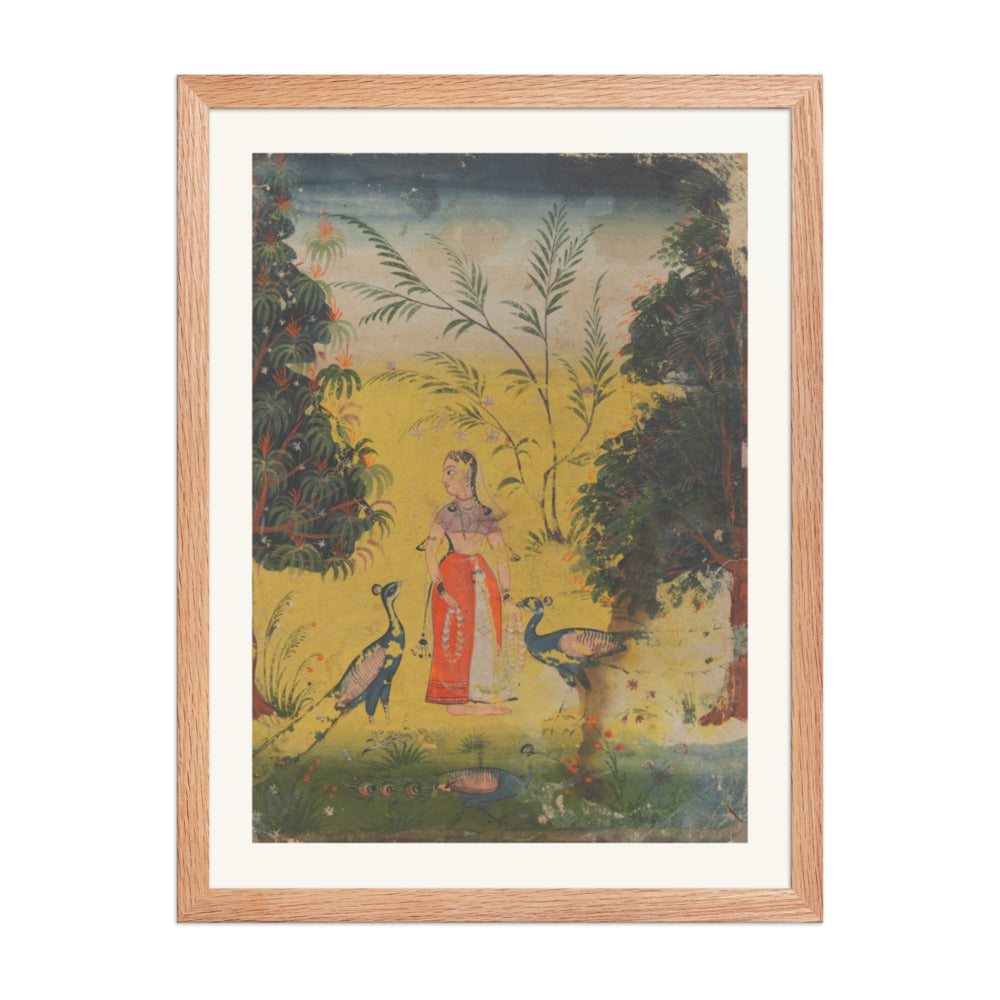 Kakubha Ragini — Restored Mughal Wall Art — view 3