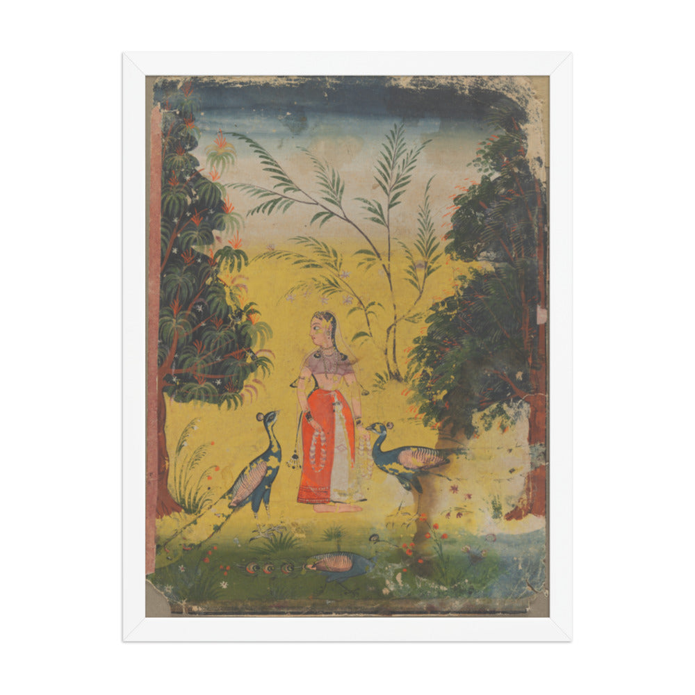 Kakubha Ragini — Restored Mughal Wall Art — view 5