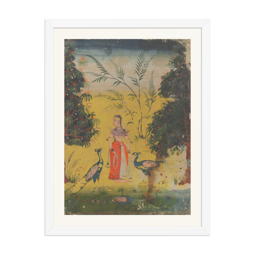 Kakubha Ragini — Restored Mughal Wall Art — view 5