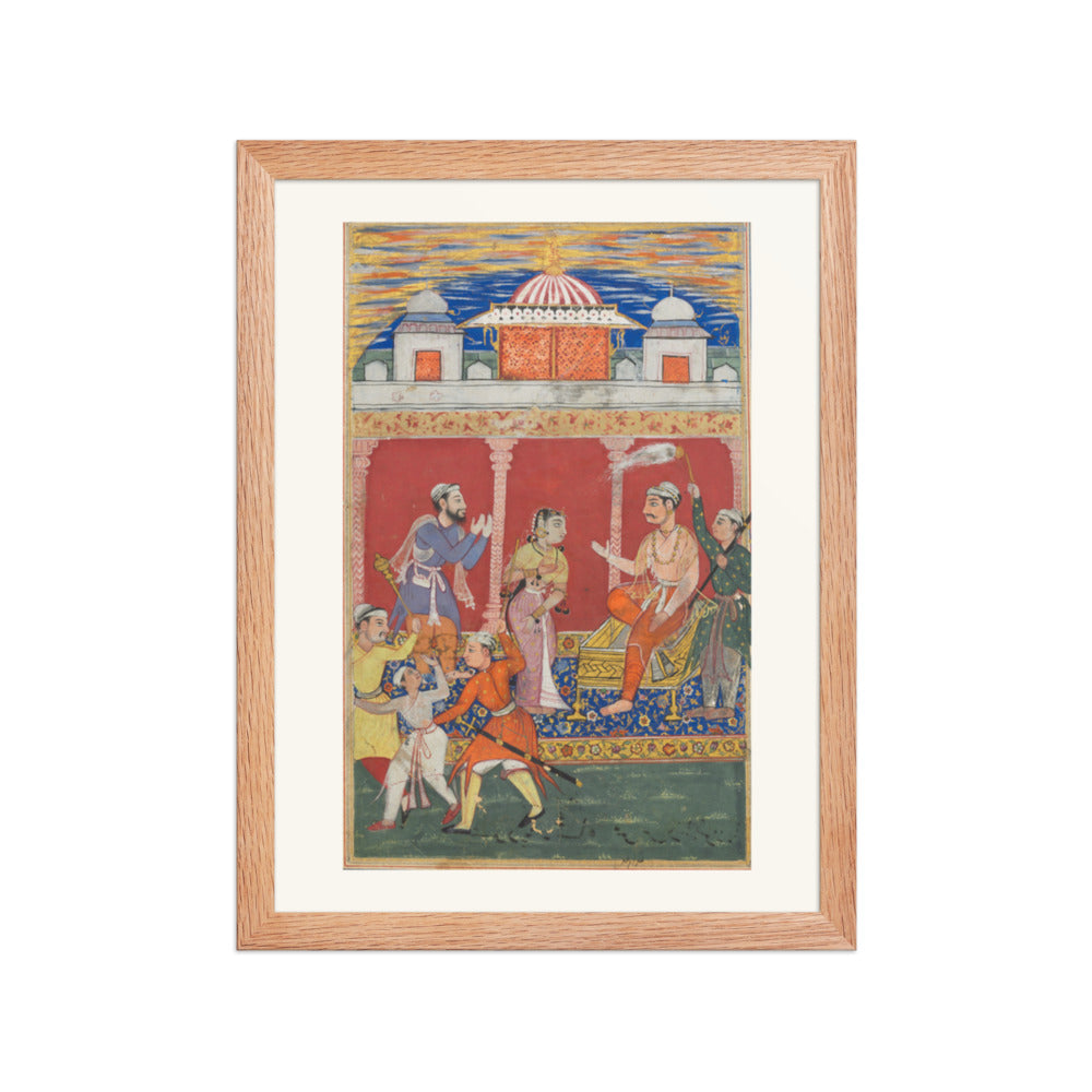 The Prince's Ordeal, by Ghulam 'Ali — Tuti-nama | Restored Mughal Wall Art — view 4