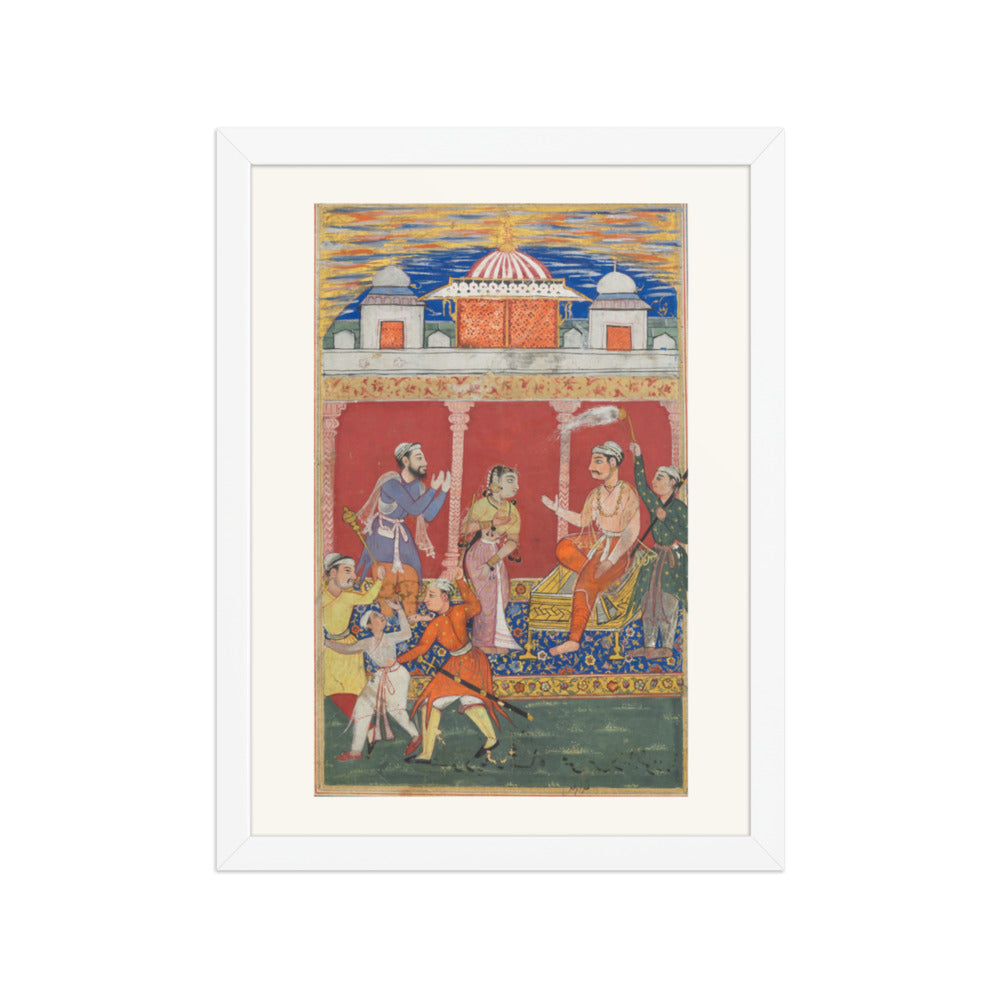 The Prince's Ordeal, by Ghulam 'Ali — Tuti-nama | Restored Mughal Wall Art — view 6