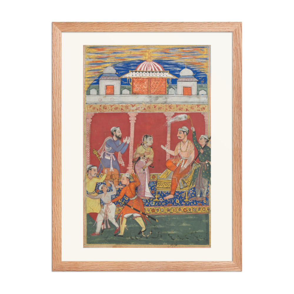 The Prince's Ordeal, by Ghulam 'Ali — Tuti-nama | Restored Mughal Wall Art — view 3