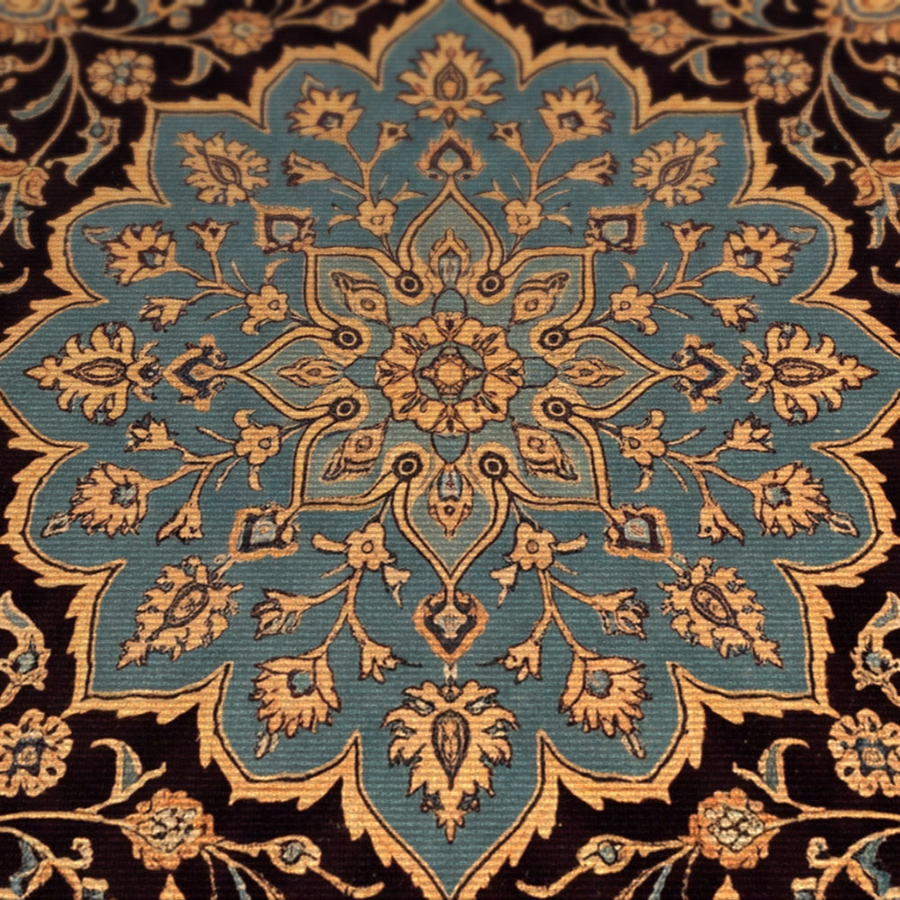 Kashan Nights — Dark Floral Persian Area Rug — view 3