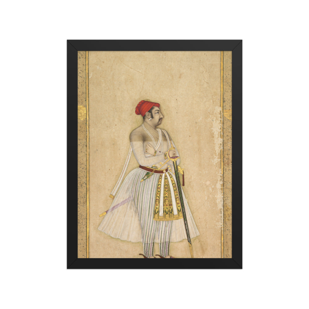 Jaswant Singh of Jodhpur (reigned 1635–1678) — Restored Rajput Wall Art — view 2