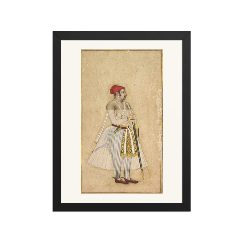 Jaswant Singh of Jodhpur (reigned 1635–1678) — Restored Rajput Wall Art — view 2