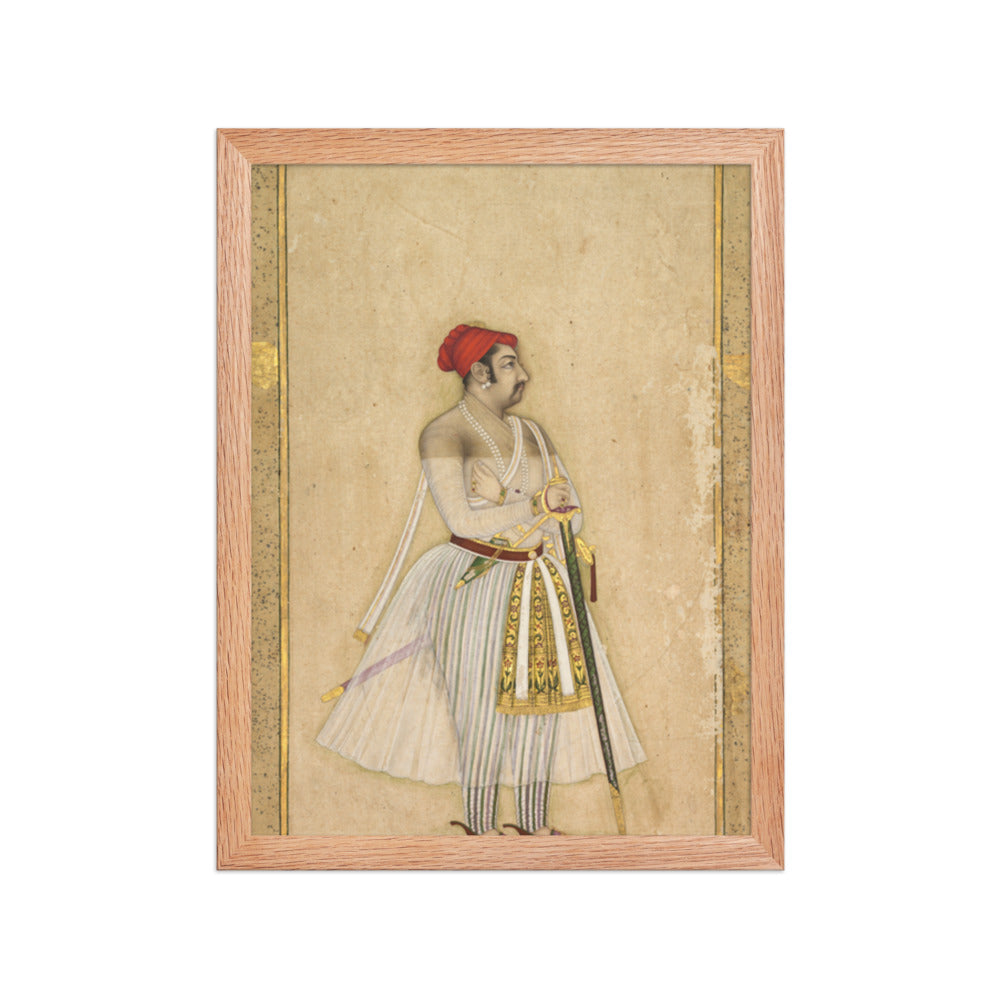 Jaswant Singh of Jodhpur (reigned 1635–1678) — Restored Rajput Wall Art — view 4