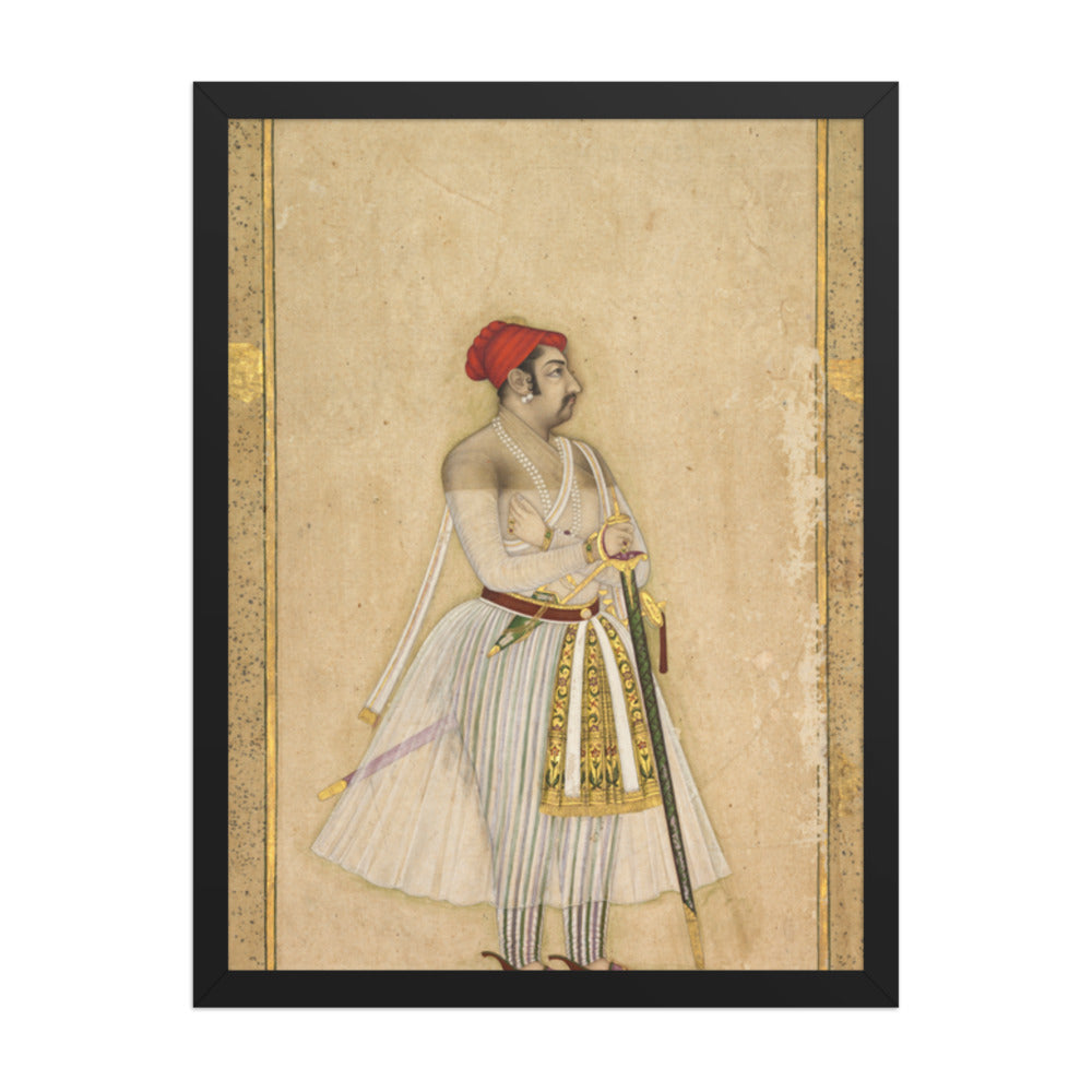 Jaswant Singh of Jodhpur (reigned 1635–1678) — Restored Rajput Wall Art — view 1