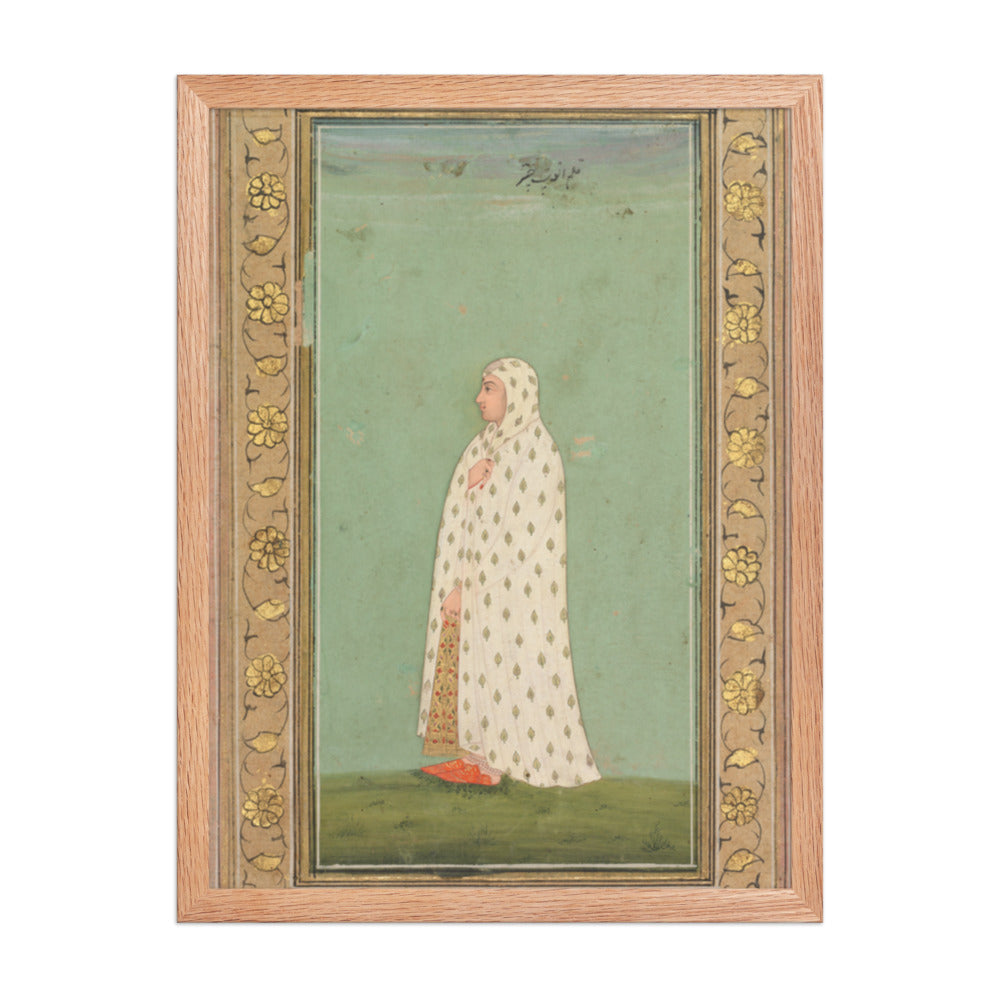 Portrait of a Woman — Restored Rajput Wall Art — view 3