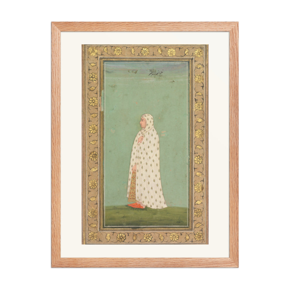 Portrait of a Woman — Restored Rajput Wall Art — view 3
