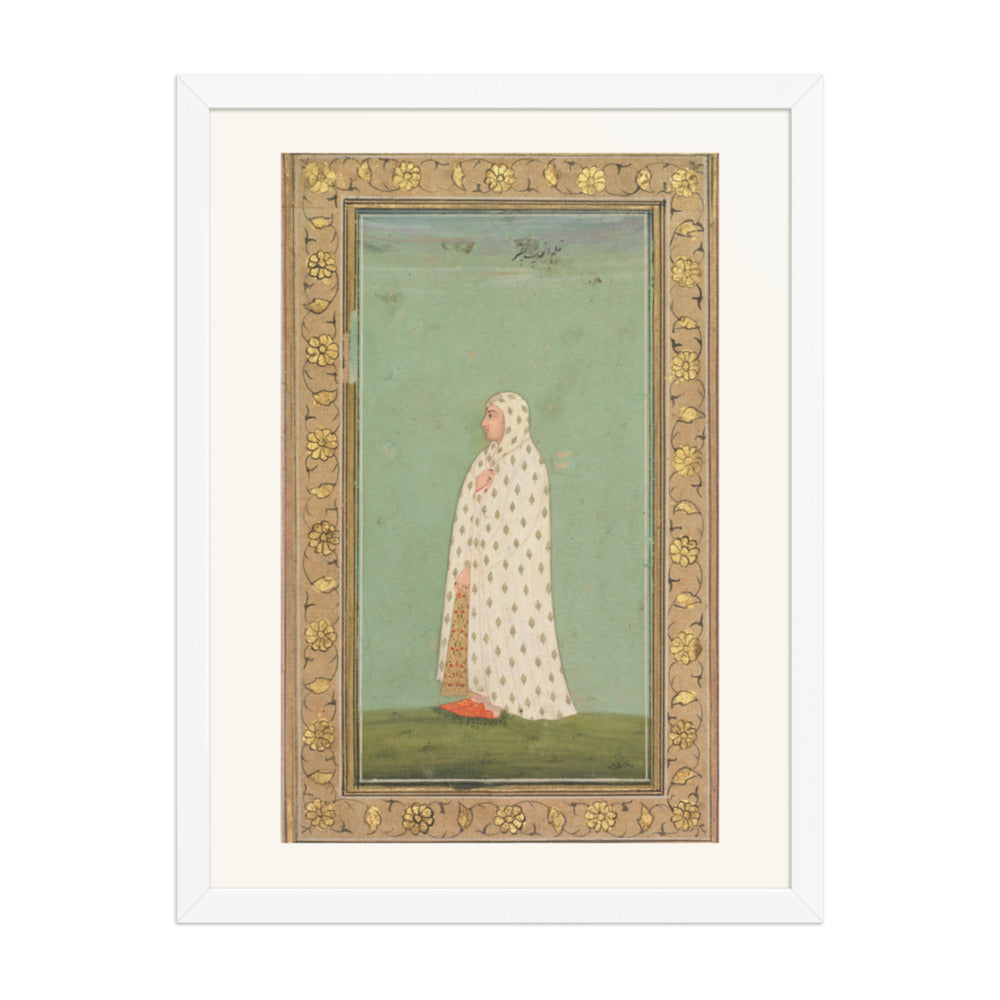 Portrait of a Woman — Restored Rajput Wall Art — view 5