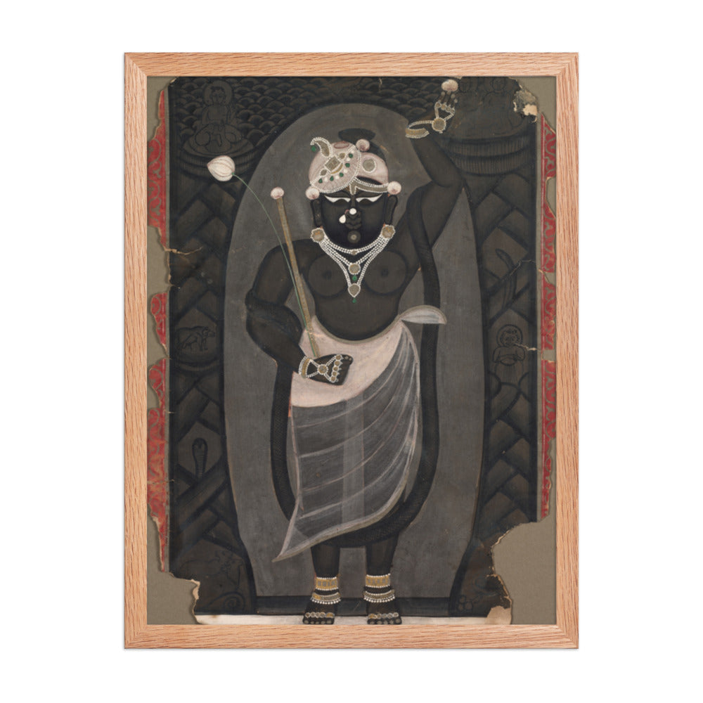 Sri Nathaji — Restored Rajput Wall Art — view 3