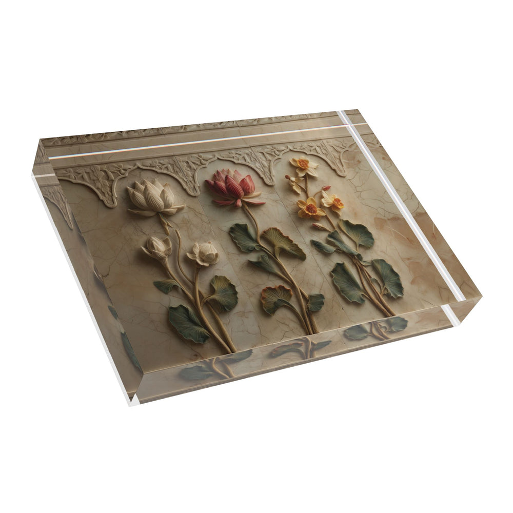 Floral Relief Photo Block — view 5