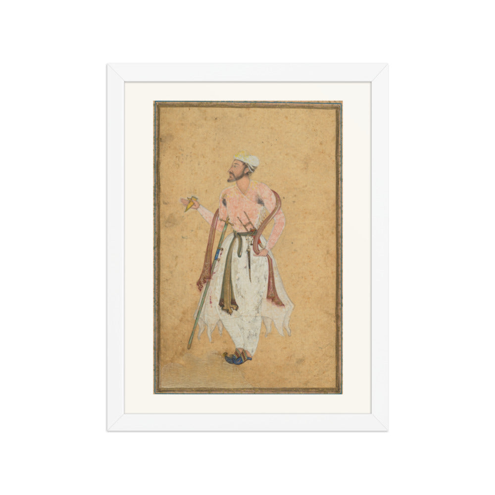A Mughal courtier — Restored Mughal Wall Art — view 6