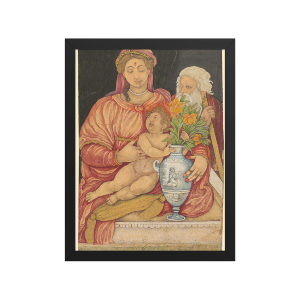 The Holy Family — Restored Mughal Wall Art — view 2