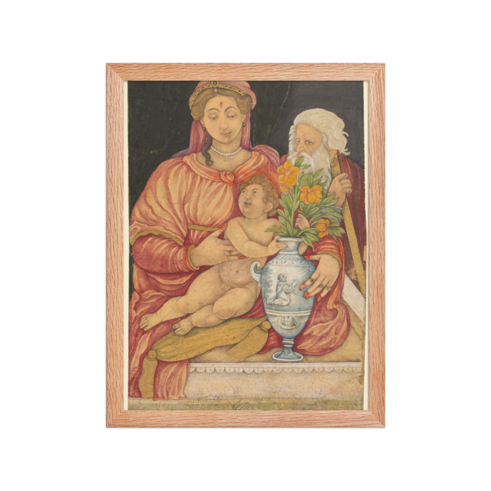 The Holy Family — Restored Mughal Wall Art — view 4