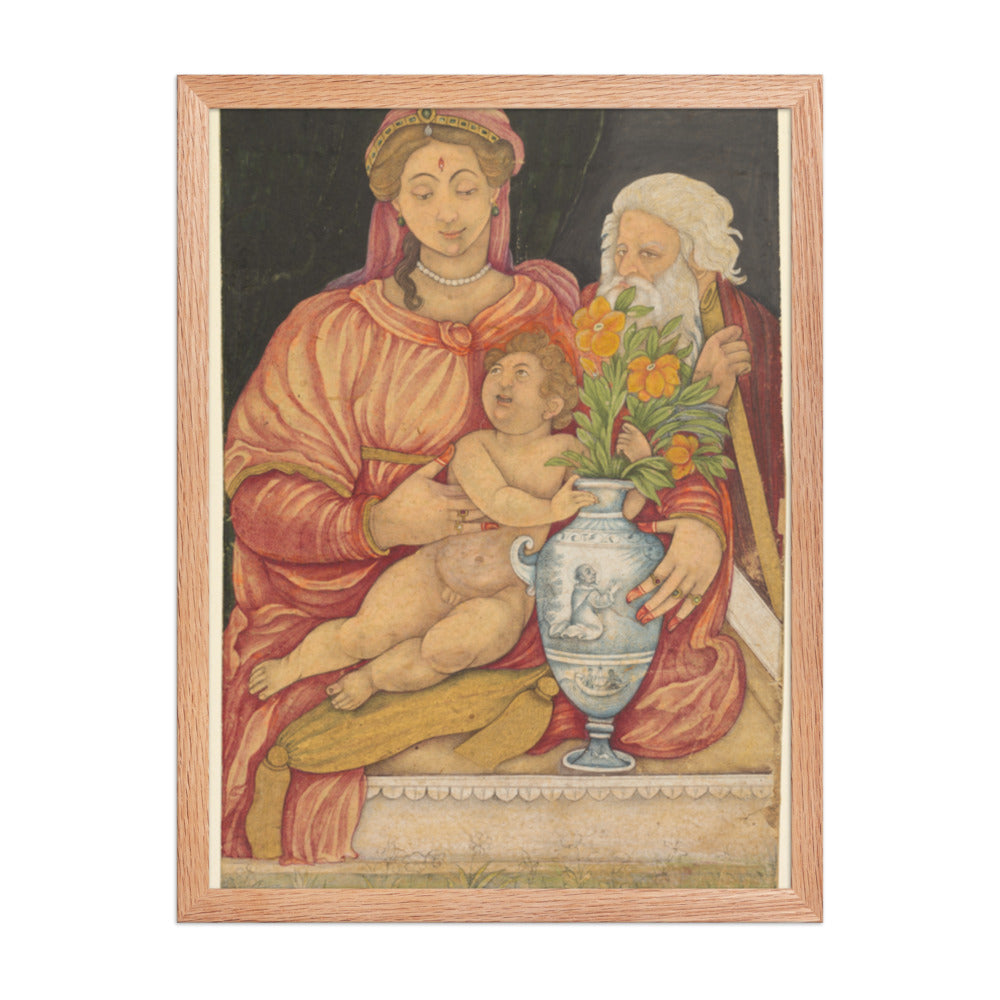 The Holy Family — Restored Mughal Wall Art — view 3