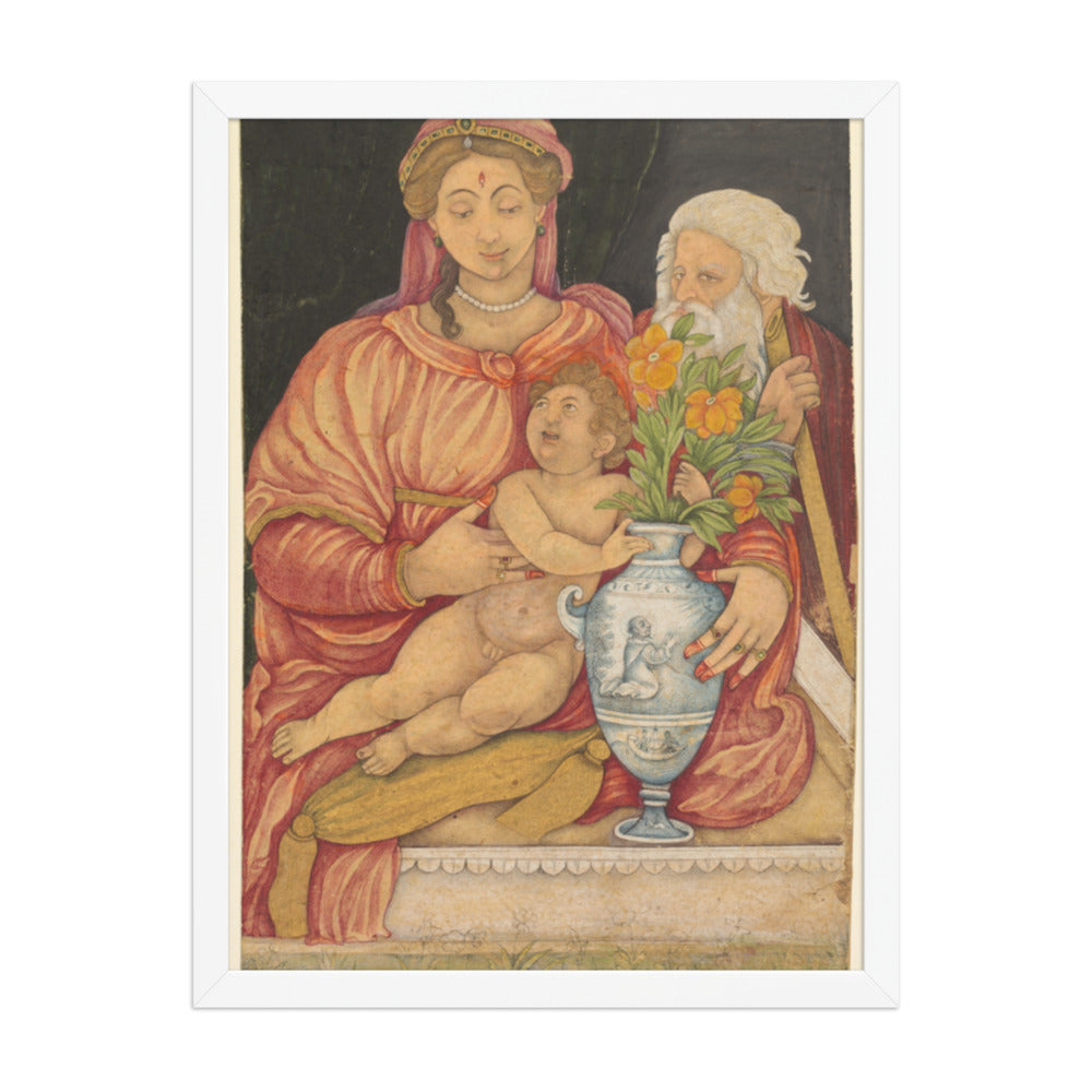 The Holy Family — Restored Mughal Wall Art — view 5