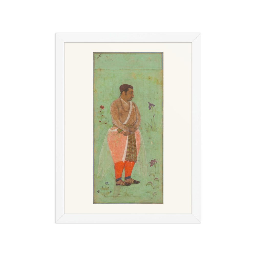 Raja Suraj Singh Rathor, by Bishandas, from the Prince Khurram Album — Restored Mughal Wall Art — view 6