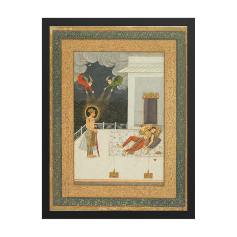 The dream of Zulaykha, from the Amber Album — Restored Mughal Wall Art