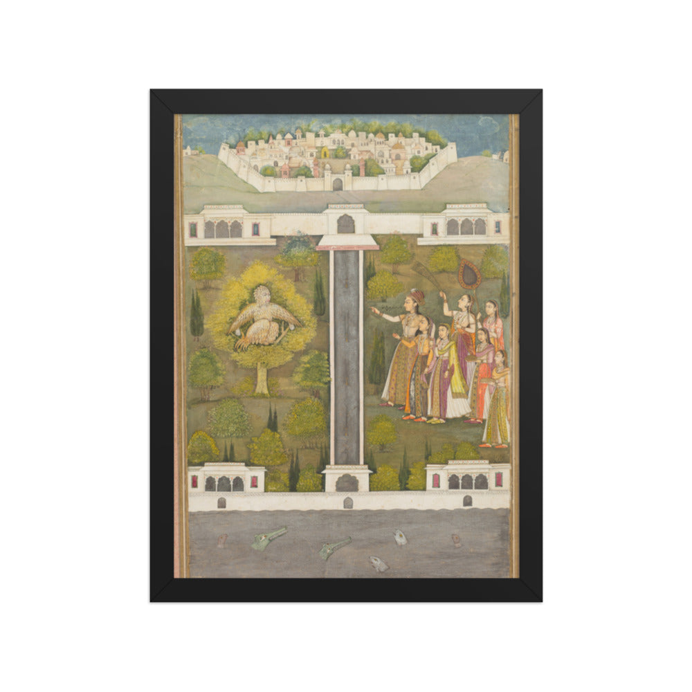 Mahliqa, Daughter of the Emperor of — Restored Mughal Wall Art — view 2