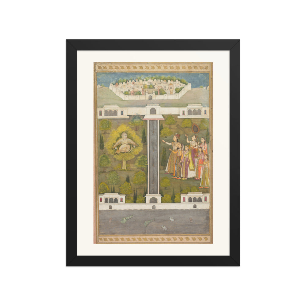 Mahliqa, Daughter of the Emperor of — Restored Mughal Wall Art — view 2
