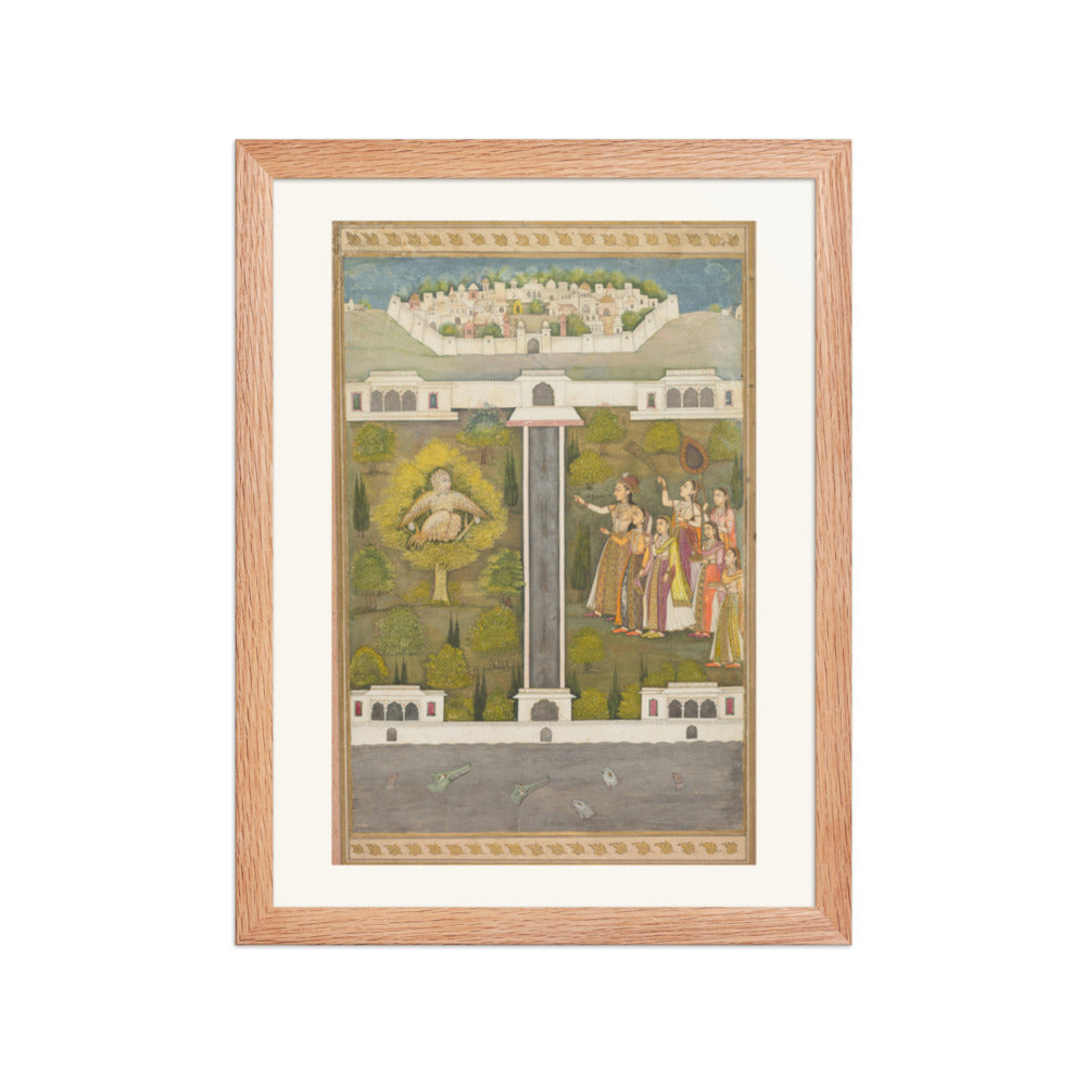 Mahliqa, Daughter of the Emperor of — Restored Mughal Wall Art — view 4