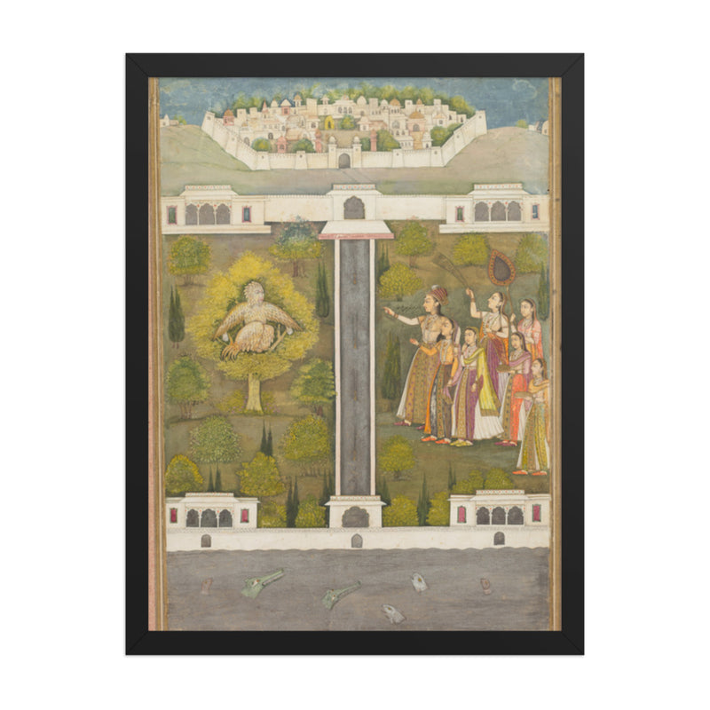Mahliqa, Daughter of the Emperor of — Restored Mughal Wall Art