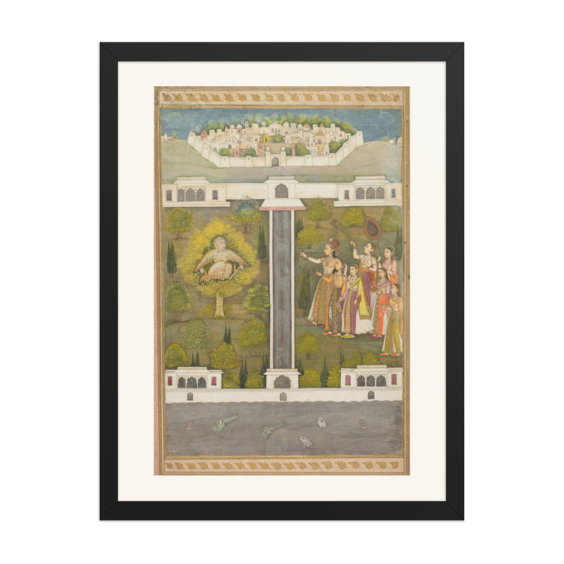 Mahliqa, Daughter of the Emperor of — Restored Mughal Wall Art