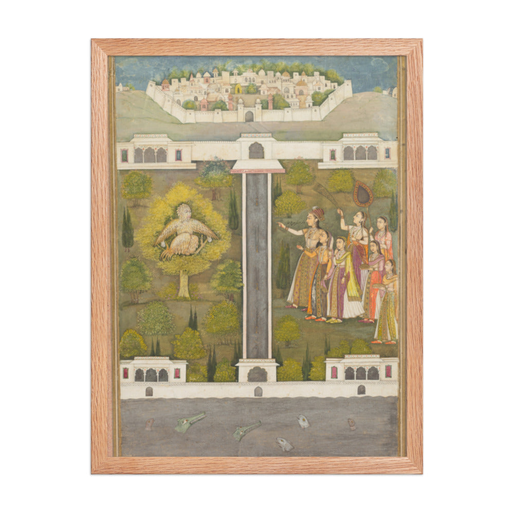 Mahliqa, Daughter of the Emperor of — Restored Mughal Wall Art — view 3