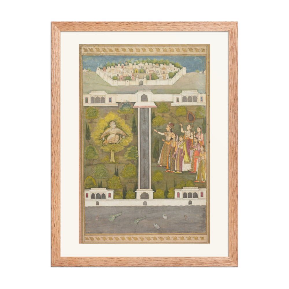 Mahliqa, Daughter of the Emperor of — Restored Mughal Wall Art — view 3
