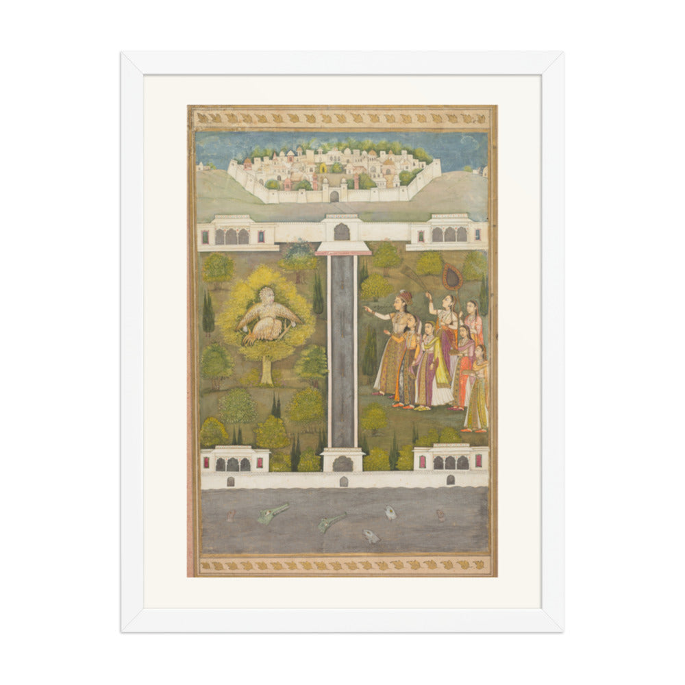 Mahliqa, Daughter of the Emperor of — Restored Mughal Wall Art — view 5
