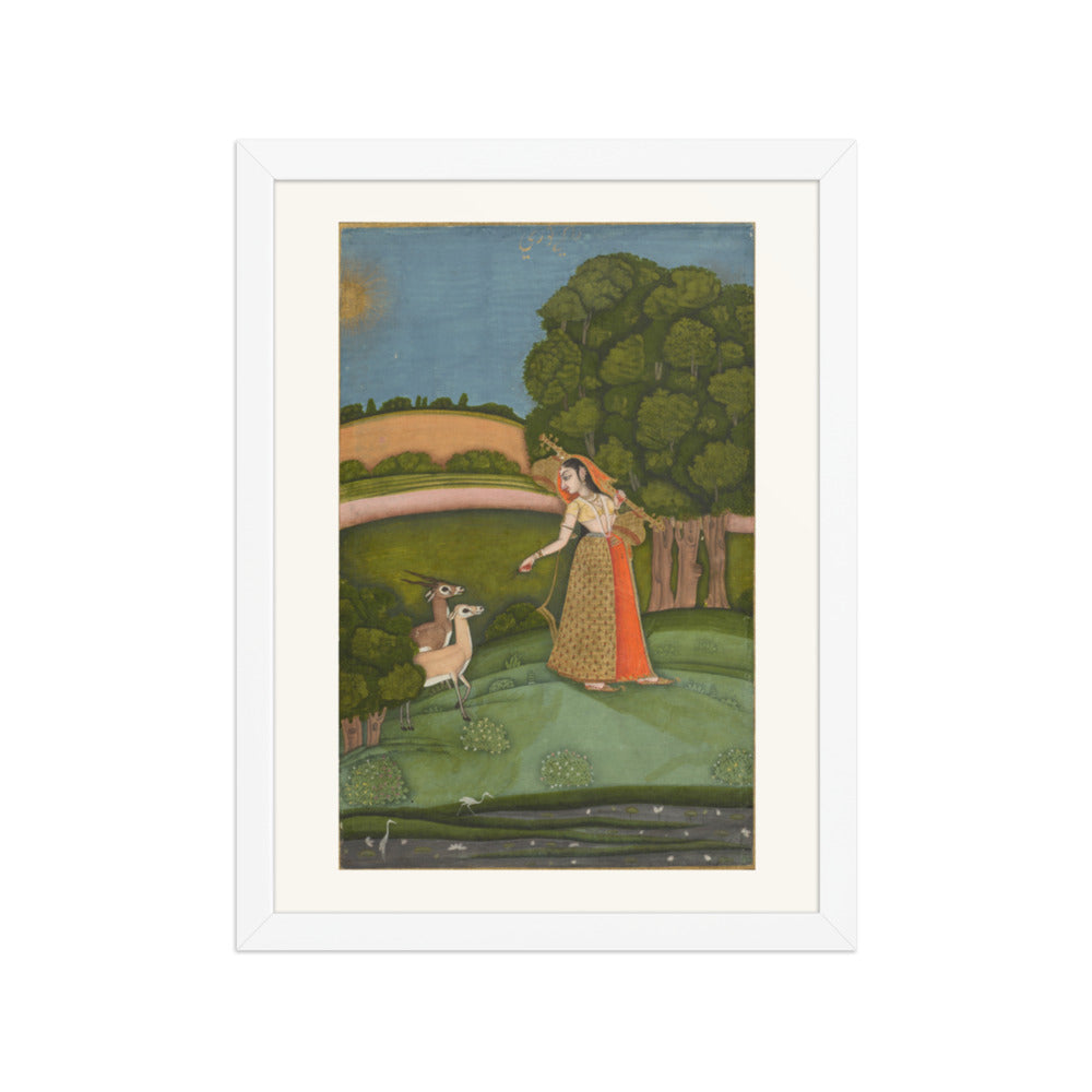 Todi Ragini, from a Ragamala Series — Restored Indian Wall Art — view 6