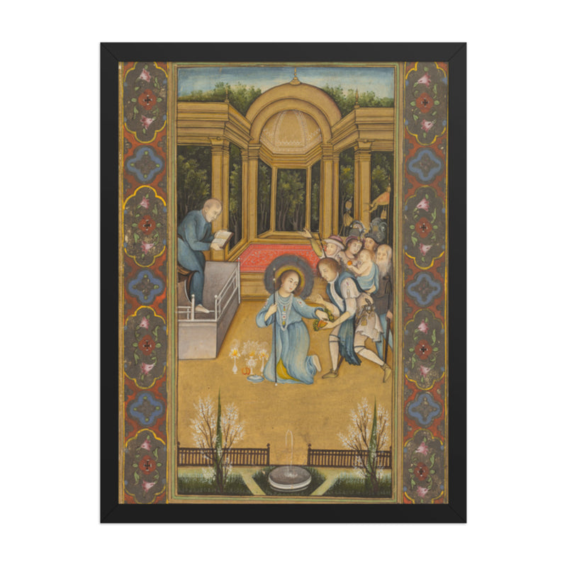Jesus among the doctors in the Temple — Restored Mughal Wall Art