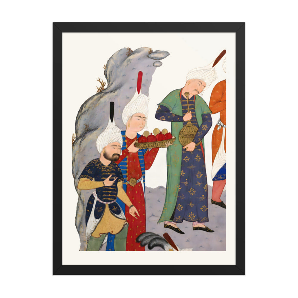 Gushtasp Proves His Archery before Caesar | Restored Persian Miniature — view 2